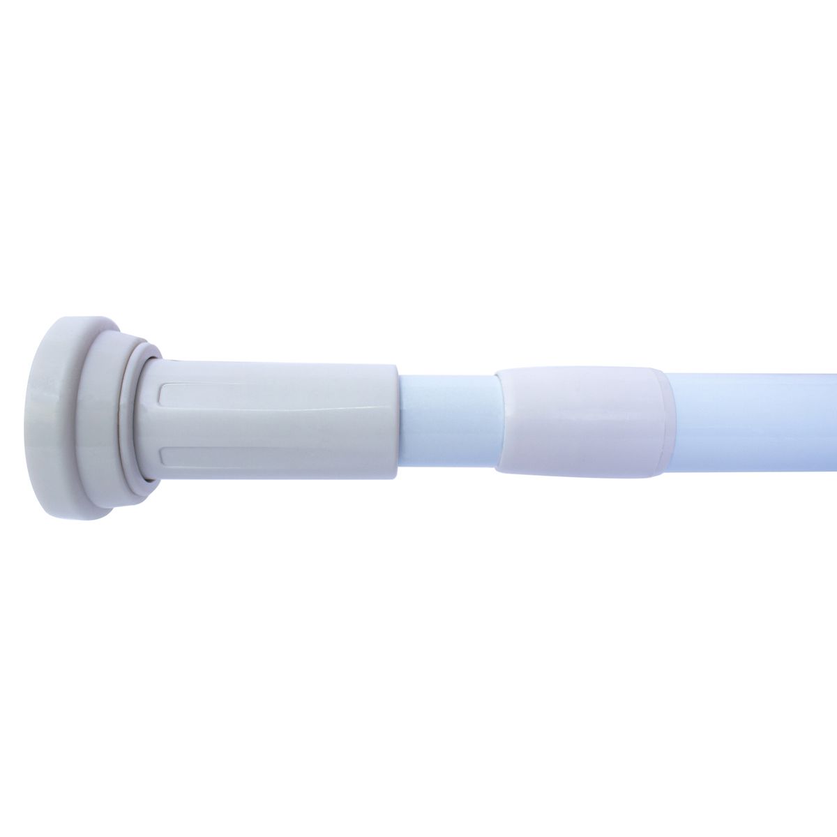 MERIGGI - Barra Cortina Baño Extensible 70-120 cm Aluminio Blanco