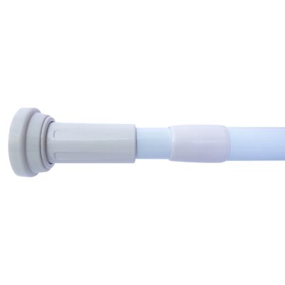 Imagen 2 del producto Barra Cortina Baño Extensible 110-200 cm Aluminio Blanco