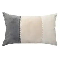 MERIGGI - Cojín Decorativo 30x20 cm Beige
