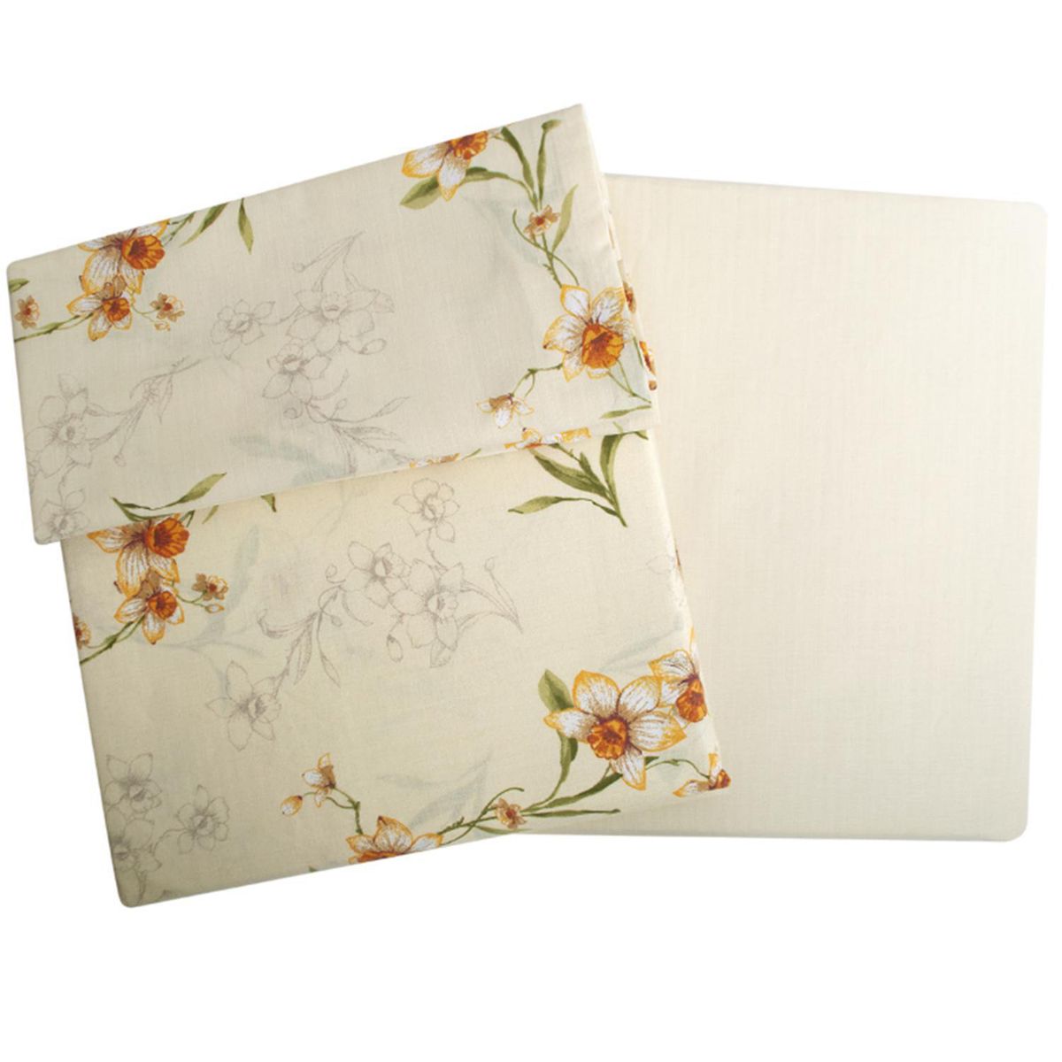 PALERMO - Set de sabana Narciso Queen 144 Hilos Ivory