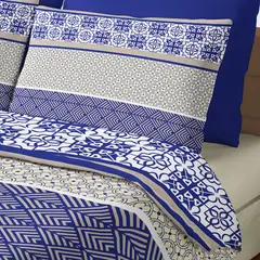 PALERMO - Set de sabana Parma 1 plaza 144 Hilos Marino