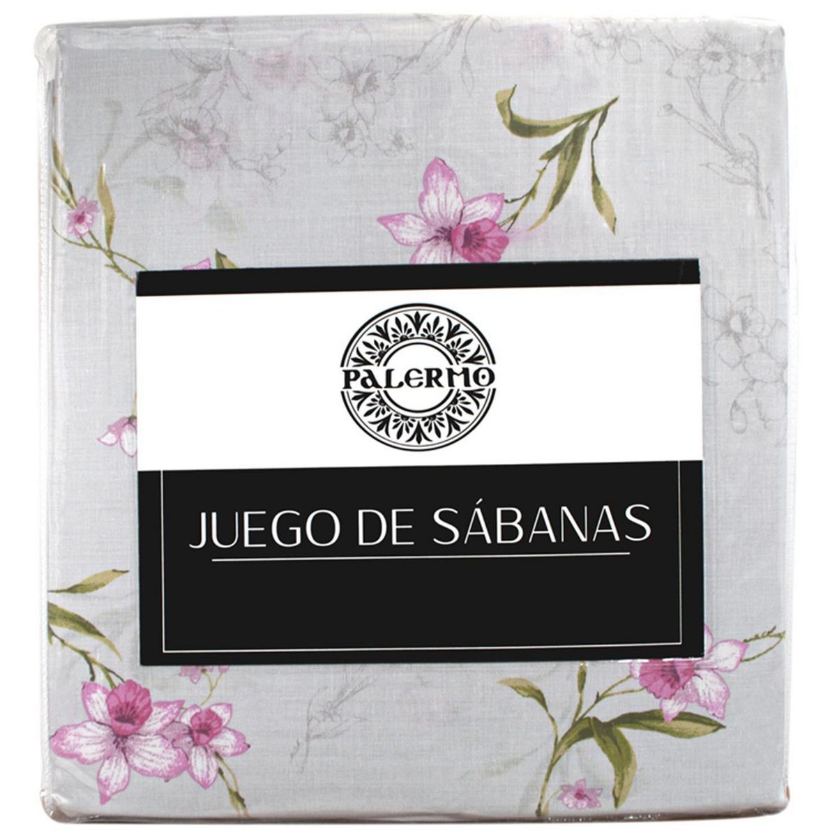 PALERMO - Set de sabana Narciso Queen 144 Hilos Gris