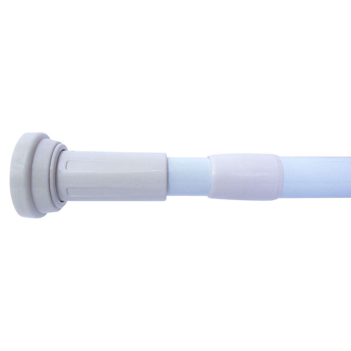 MERIGGI - Barra Cortina Baño Extensible 140-260 cm Aluminio Blanco