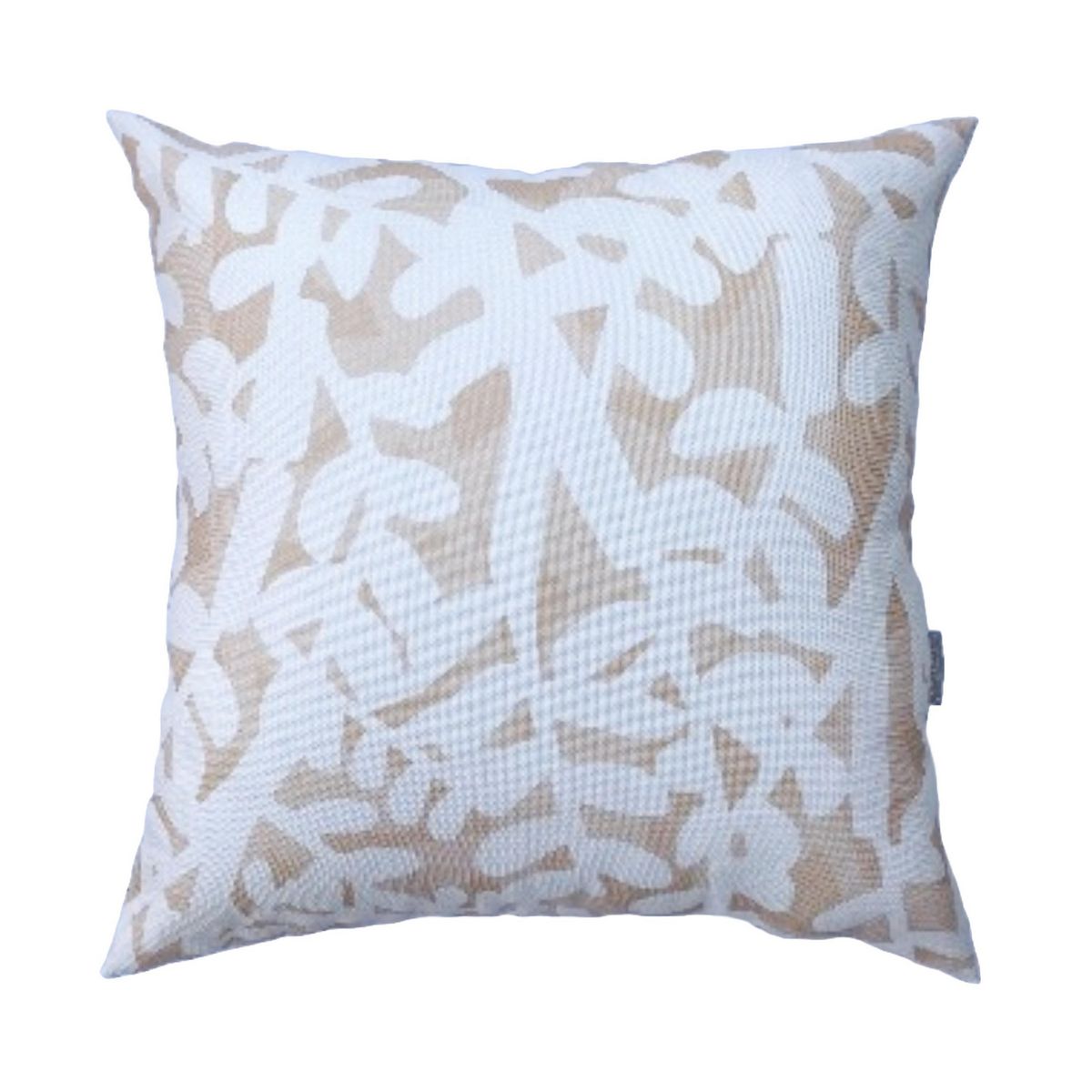 INES JOHNSON - Cojín Orgánicas Blanco, crudo y beige 44x15 cm