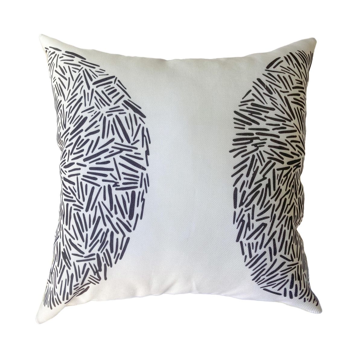 INES JOHNSON - Cojín Boho Salvia Crudo y negro 44x44 cm