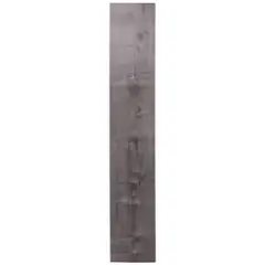 GRUPO CUBICO - Piso Vinílico 5.5 mm 18x122 cm SPC101 Grafito 2.64 m2