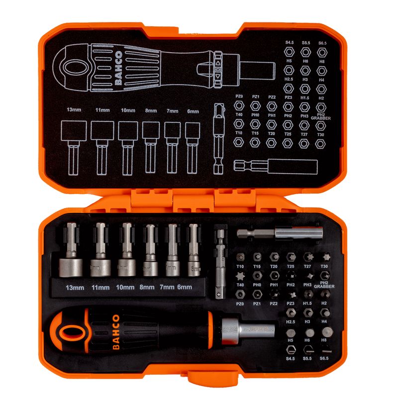 BAHCO - Set de puntas 1/4" 36 piezas