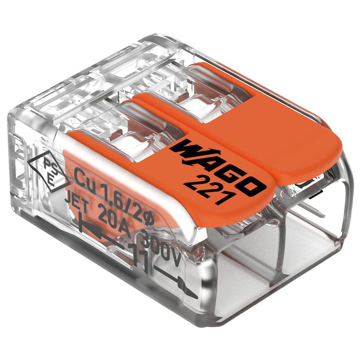 WAGO - Pack 6 conector 2 cables