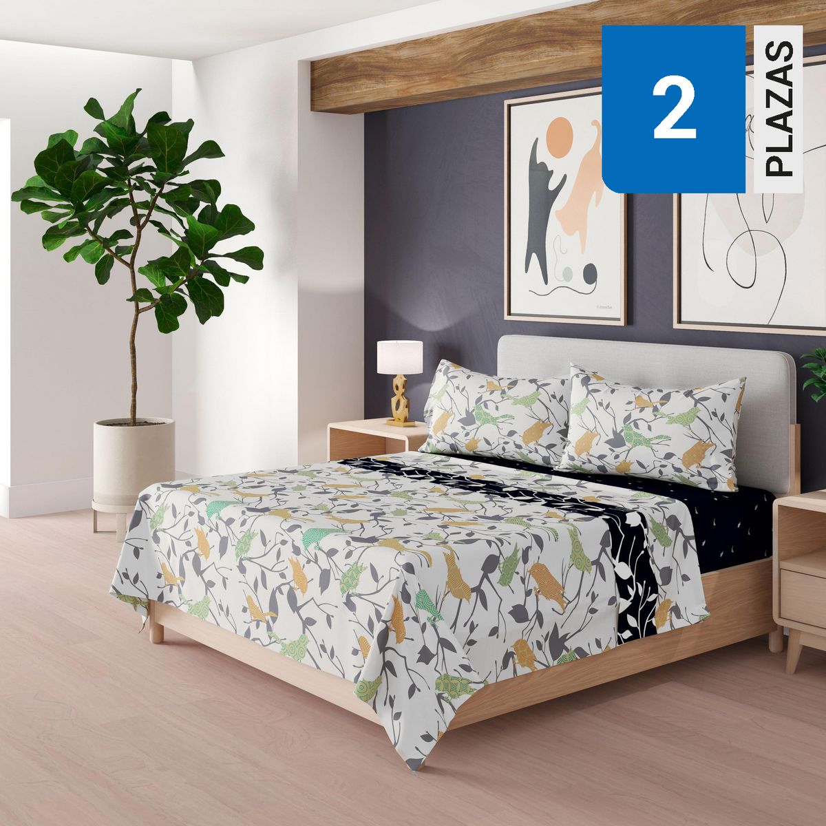 DORAL - Juego Sábanas 200 Hilos Primavera