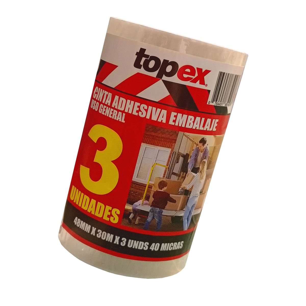 TOPEX - Pack embalaje 48mm x 30 m 3 un