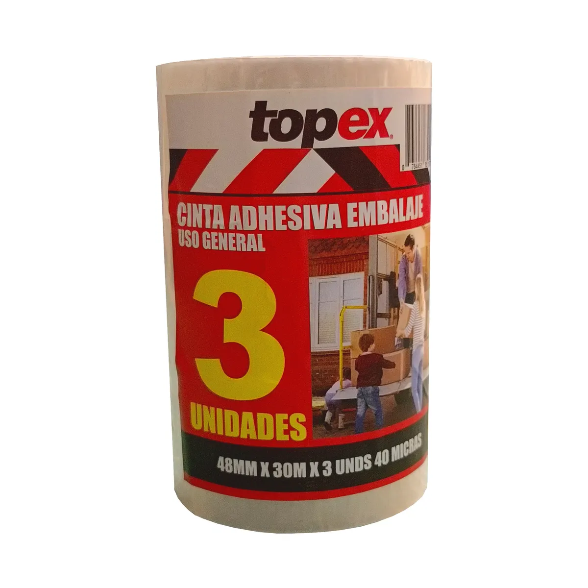 TOPEX - Pack embalaje 48mm x 30 m 3 un