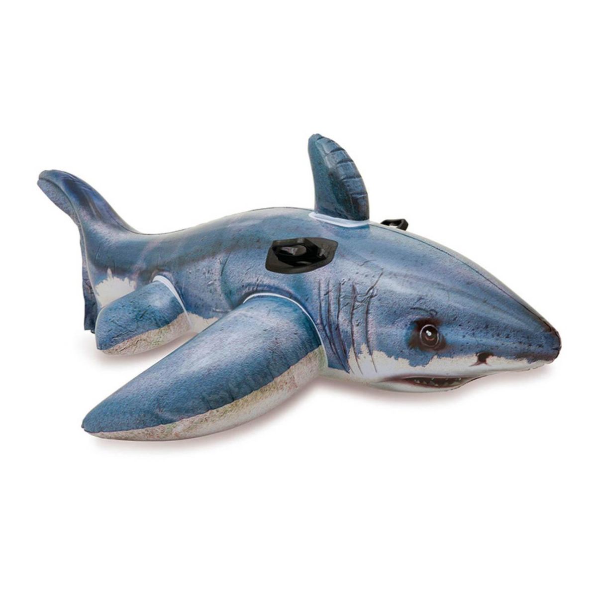 LIVE SPORT - Flotador Inflable de Tiburón Gris 107x35x173 cm