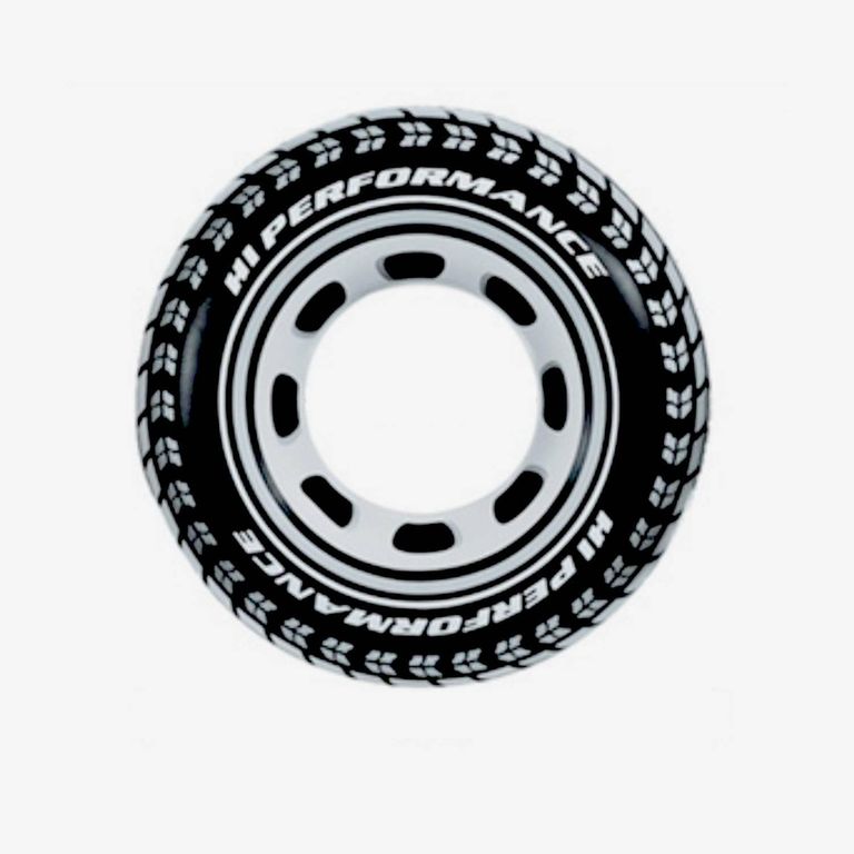 Flotador Inflable de Rueda Negro 91x36x91 cm