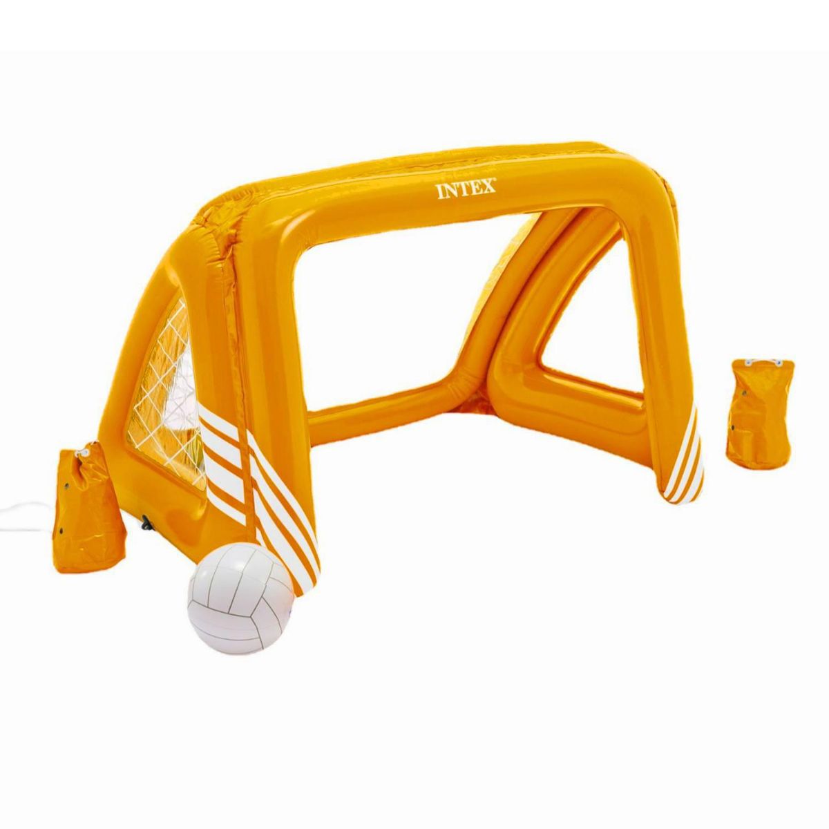 LIVE SPORT - Juego Arco de Fútbol Inflable Naranjo 124x76x84 cm