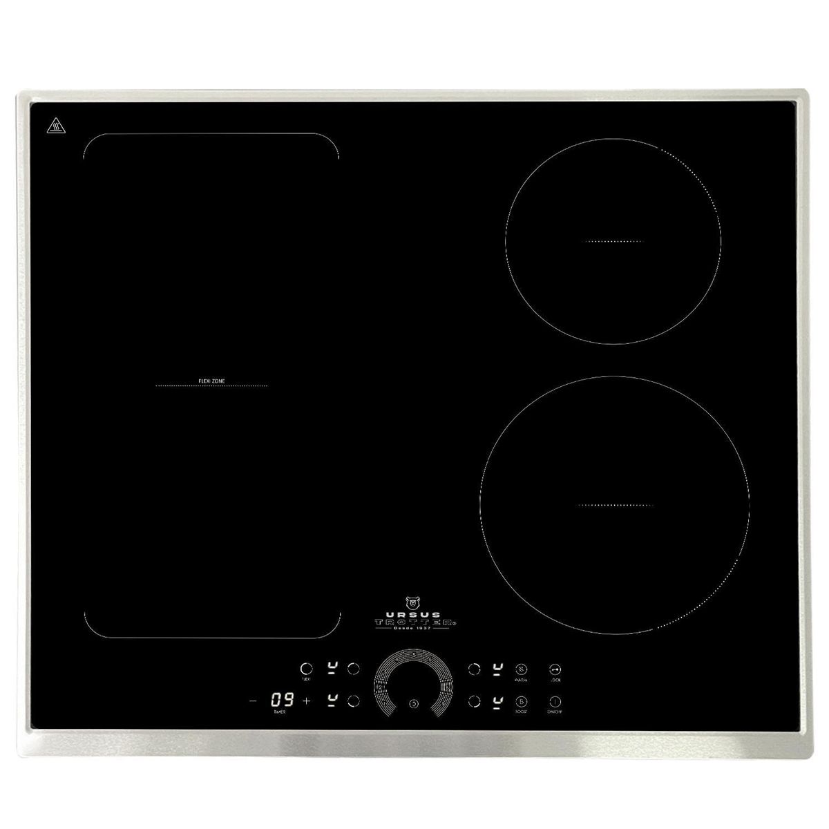 URSUS TROTTER - Encimera Inducción 4 Platos Negro UT-ICT 4P