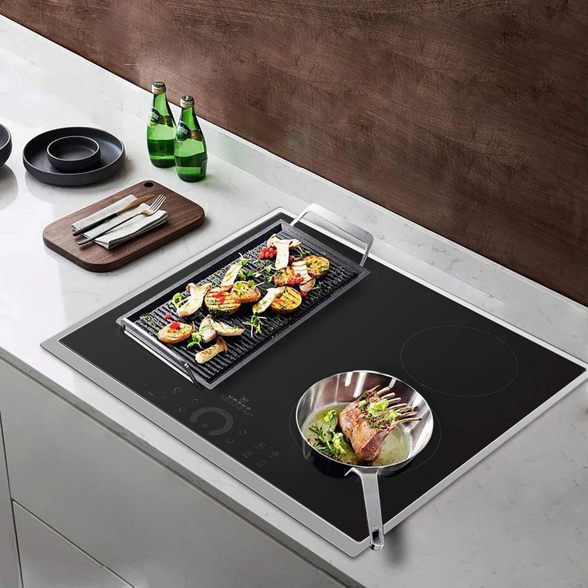 URSUS TROTTER - Encimera Inducción 4 Platos Negro UT-ICT 4P