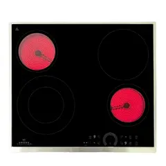 URSUS TROTTER - Encimera Vitrocerámica 4 Platos Negro UT-VCT 4P