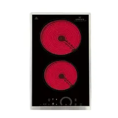 URSUS TROTTER - Encimera Vitrocerámica 2 Platos Negro UT-VCT 2P