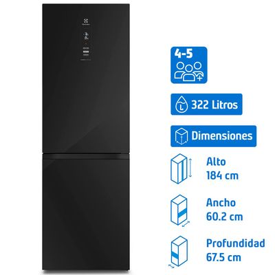 Electrolux Refrigerador Bottom Freezer No Frost 322 Litros