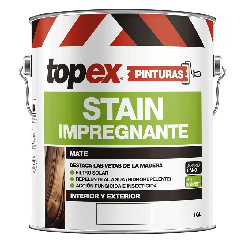 TOPEX - Impregnante Stain Mate 1 galón(es) Castaño