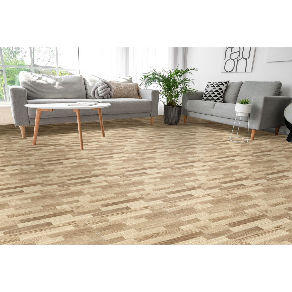 CORDILLERA - Cerámica 45x45 cm Kiarita White Café Claro 2.29 m2