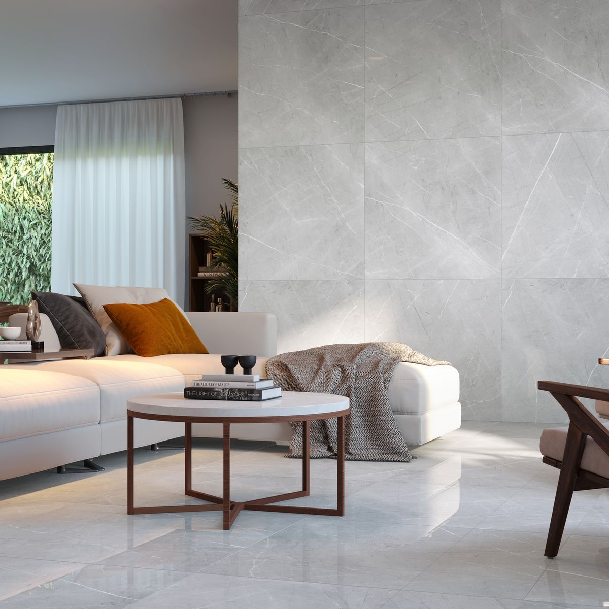 CORDILLERA - Cerámica 92x92 cm Pulpis Grey Gris 2.53 m2