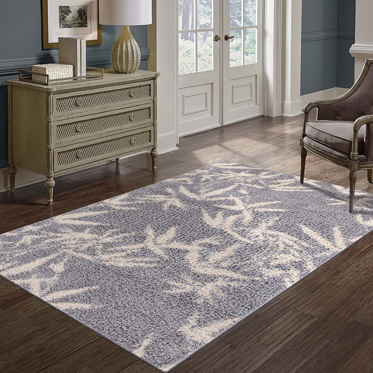 IDETEX - Alfombra Guiza 150x200 cm Polipropileno Gris