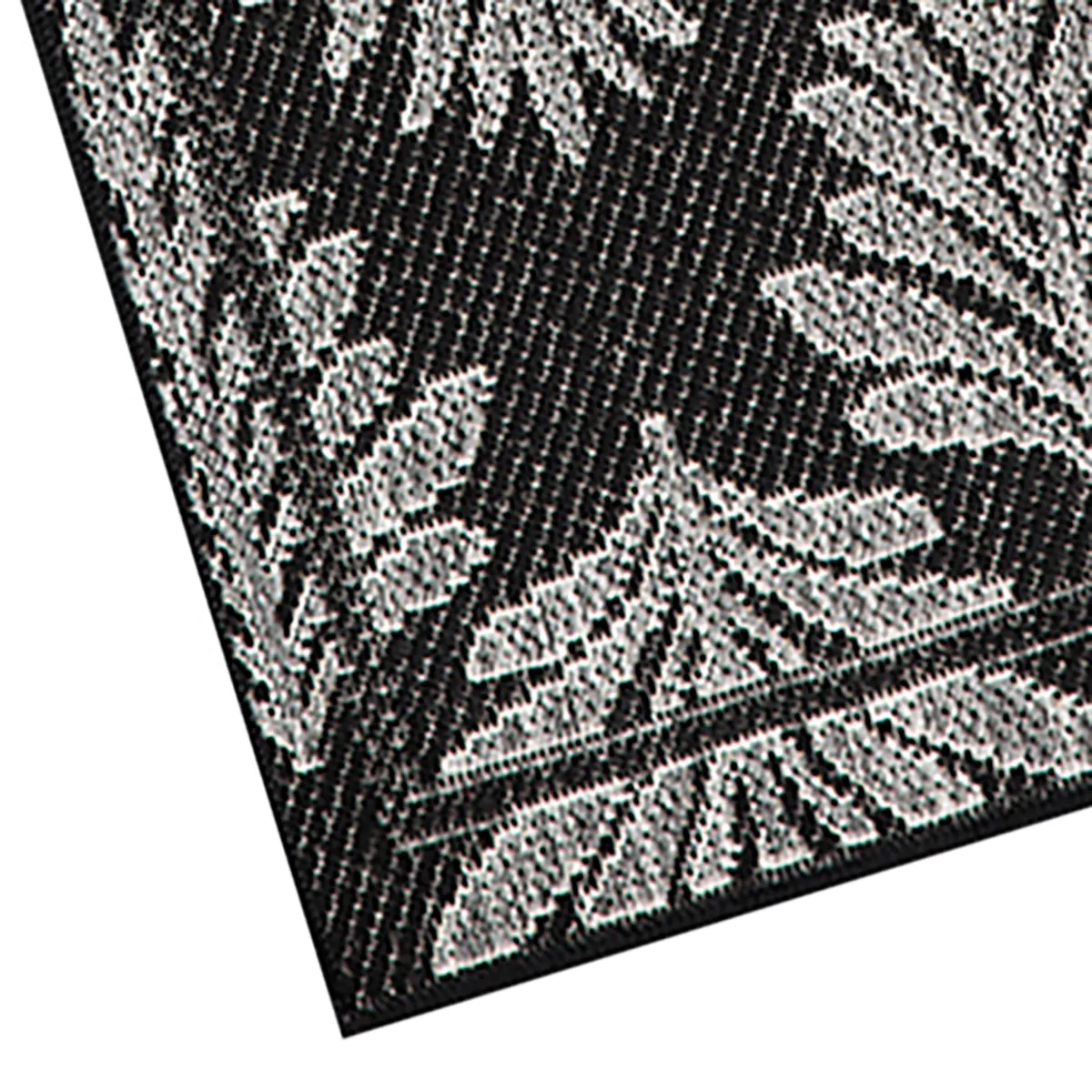 IDETEX - Alfombra Lower 67x120 cm Polipropileno Negro