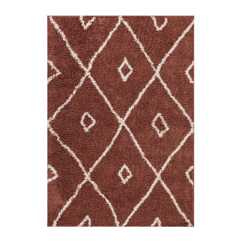 IDETEX - Alfombra Guiza 50x100 cm Polipropileno terracota