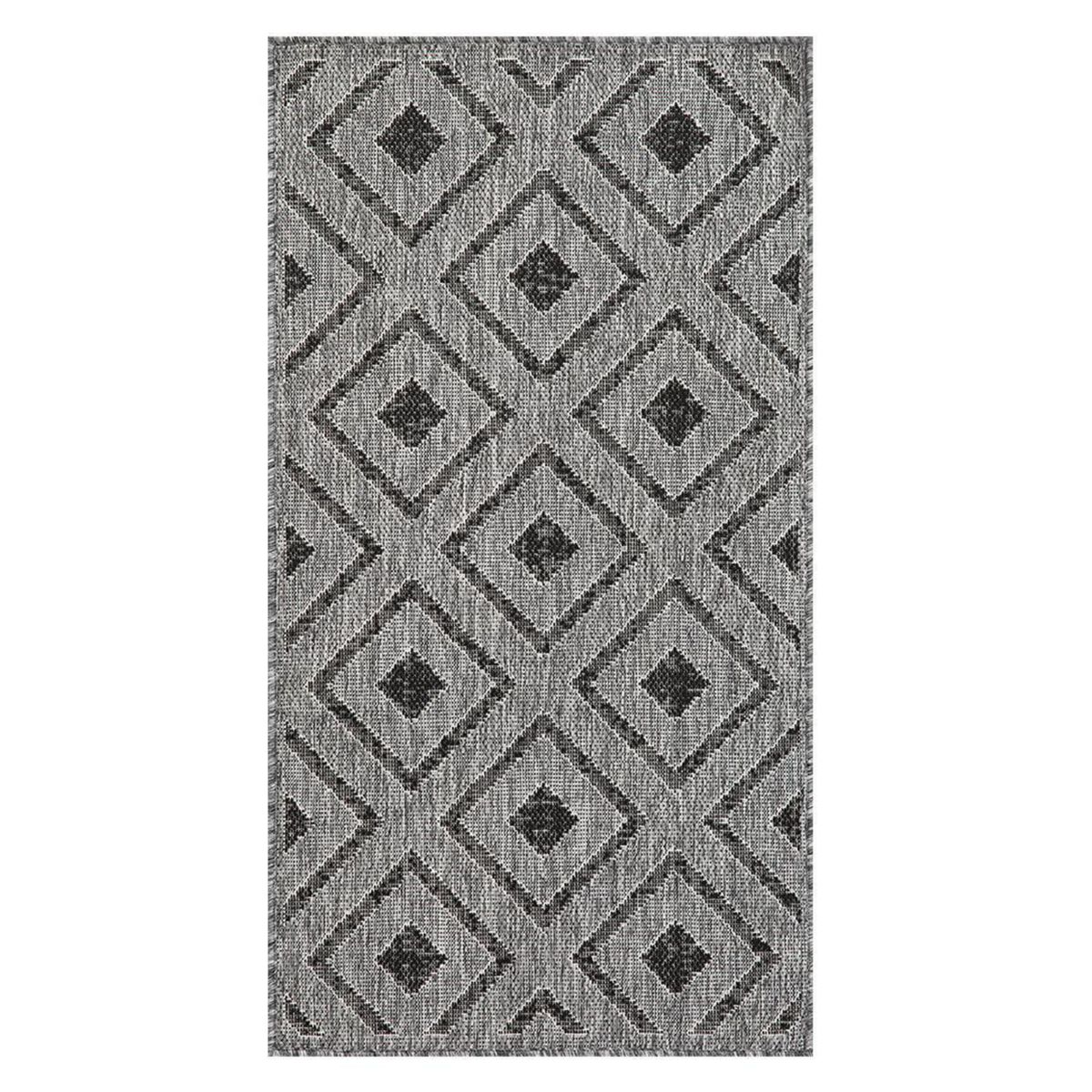 IDETEX - Alfombra Lower 67x120 cm Polipropileno Gris