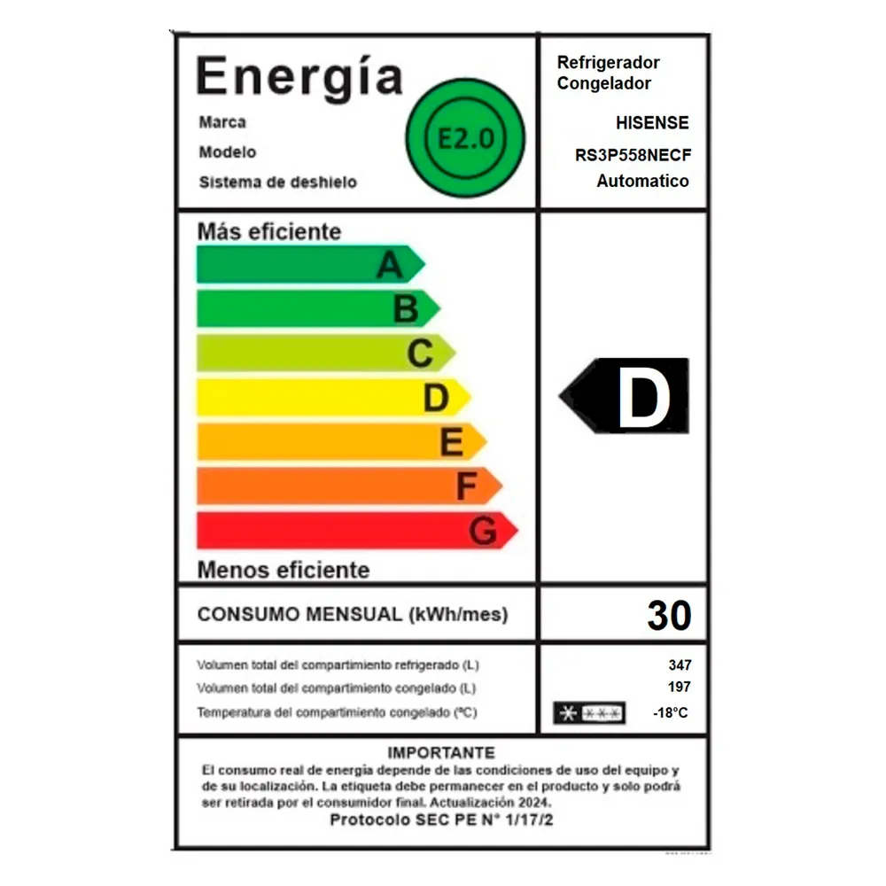 Hisense RS3P558NECF Inox, foto 16