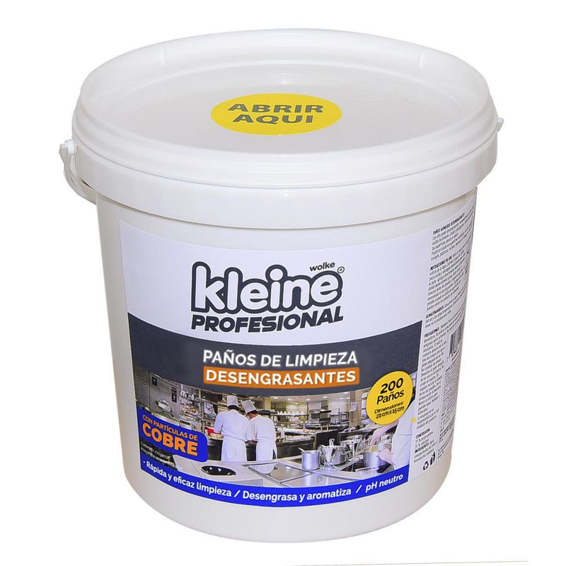 KLEINE WOLKE - Paños Húmedos desengrasantes con cobre aromatizados 200 unidades
