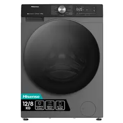 HISENSE - Lavadora/Secadora 12/8 kg Titanium Grey WD3S1243BT
