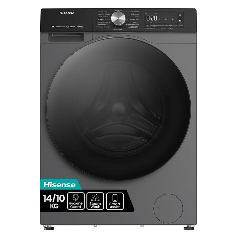 HISENSE - Lavadora/Secadora 14/10 kg Titanium Grey WD3S1443BT