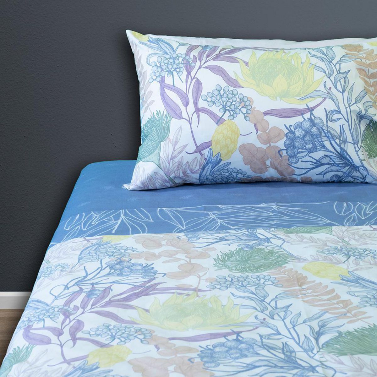 DORAL - Juego Sábanas 200 Hilos Pajaros y Hojas