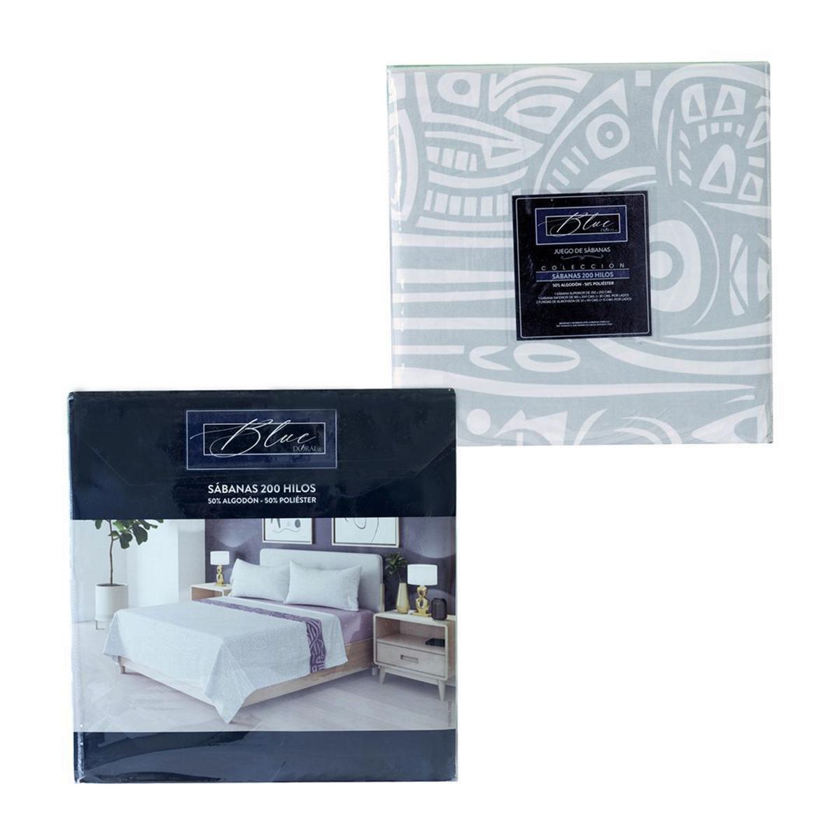 DORAL - Juego Sábanas 200 Hilos Grecas