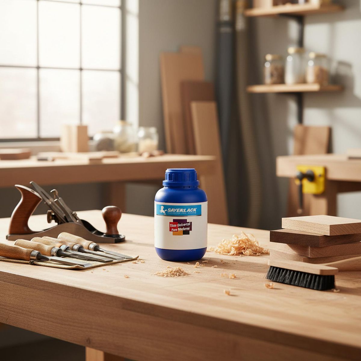 SAYERLACK - Tinte Universal Concentrado para Maderas Mate 0.5 l Cerezo