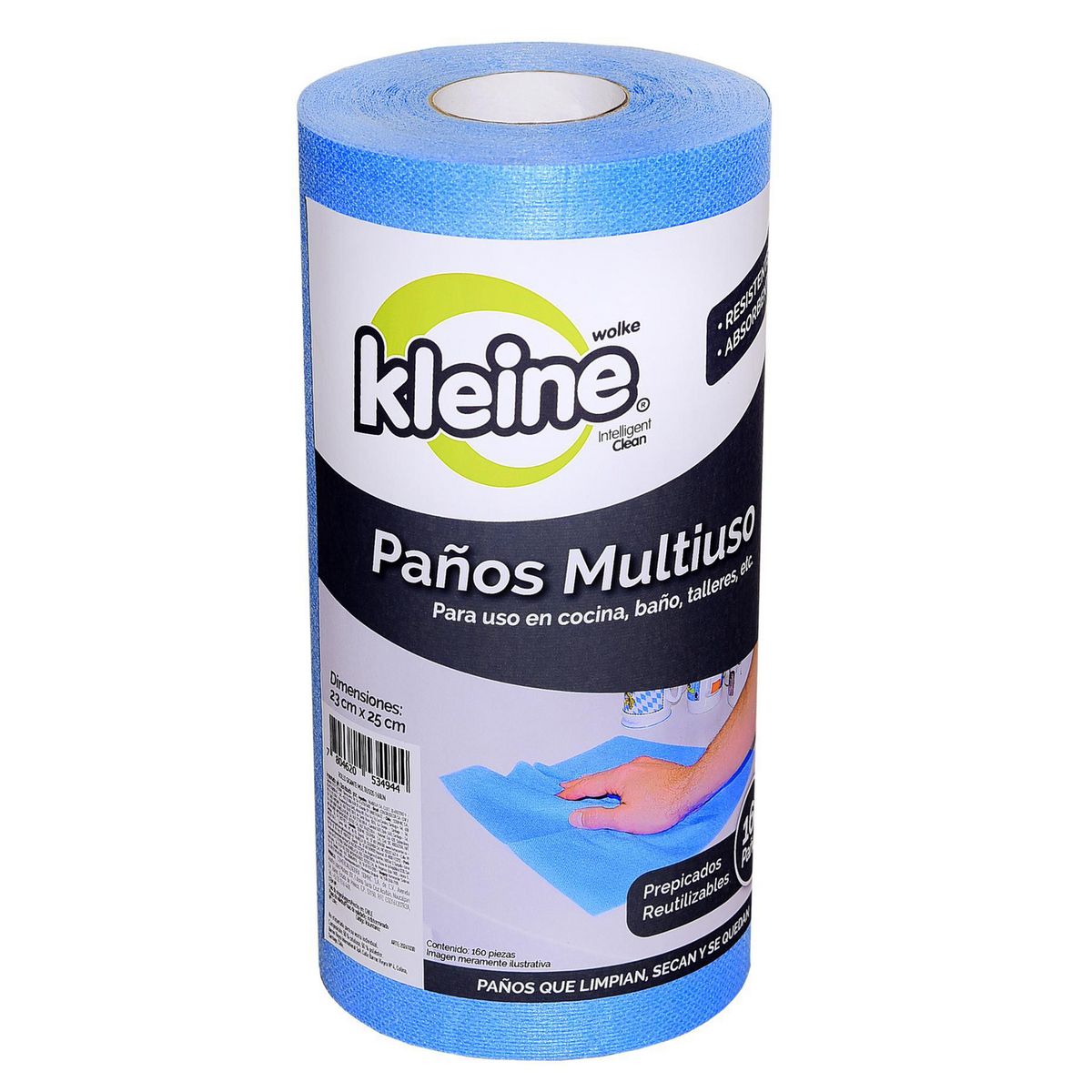 KLEINE WOLKE - Paños Multiuso Kleine Wolke 160 Unidades Prepicadas 25x23 cm