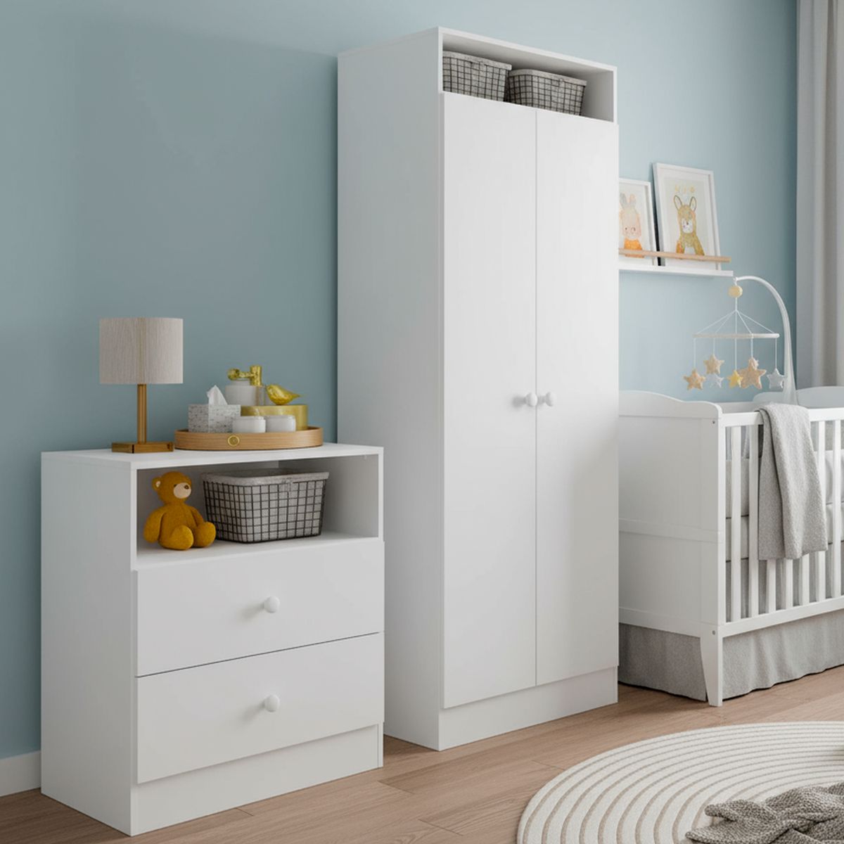 KIDSCOOL - Closet + comoda Top Baby blanco