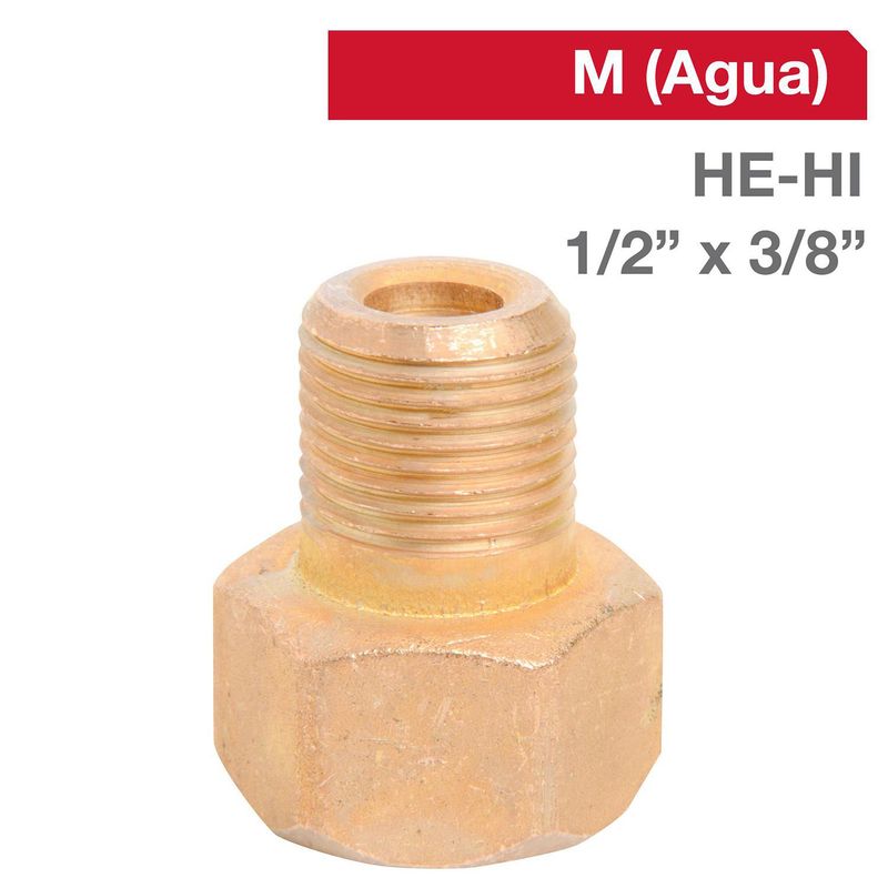 GRIFESA - Niple Bronce HE/HI 1/2" x 3/8"  1u