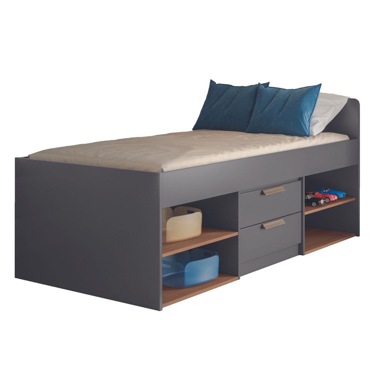ONESSTA - Cama Especial de Estructura Conect Grafito