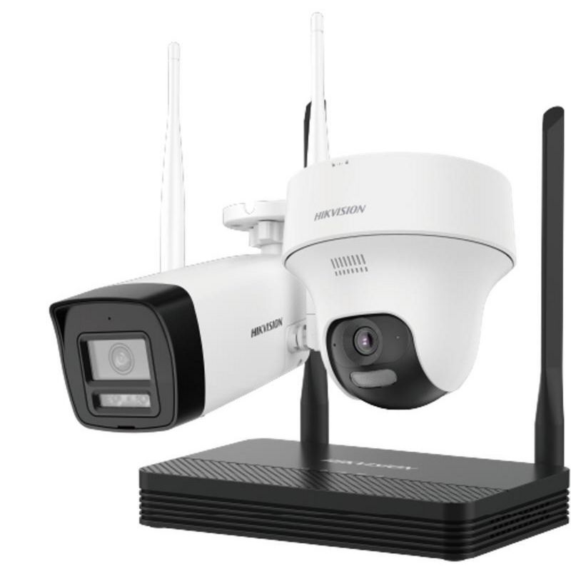 HIKVISION - Kit NVS 4CH 512GB SD/1 Bullet 1 Domo PT WIFI 6
