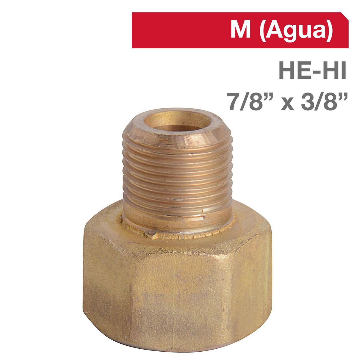 GRIFESA - Niple Bronce HE/HI 7/8" x 3/8" 1u