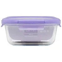 Contenedor Hermético Cuadrado Vidrio 800 ml