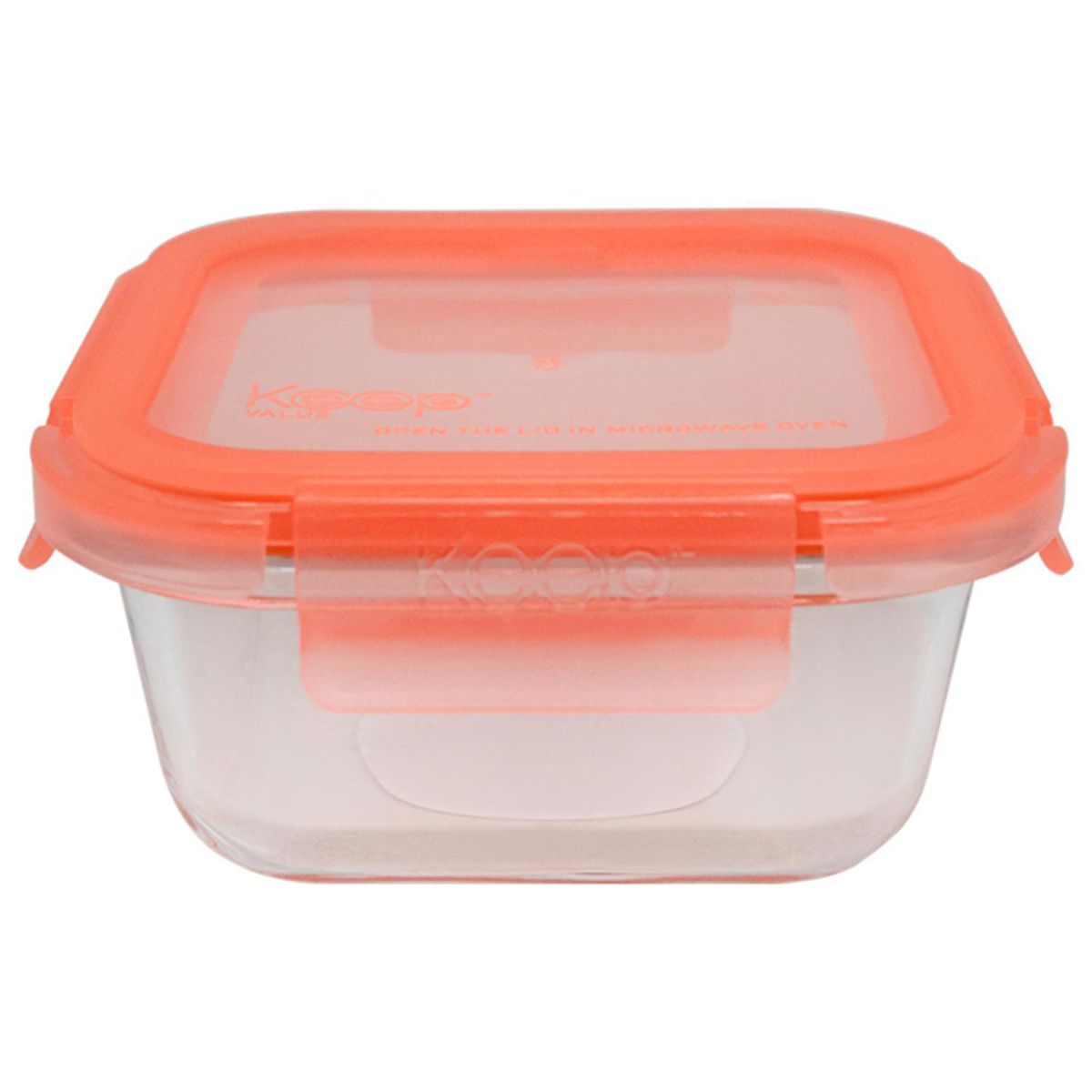 KEEP - Contenedor Hermético Cuadrado Vidrio 310 ml