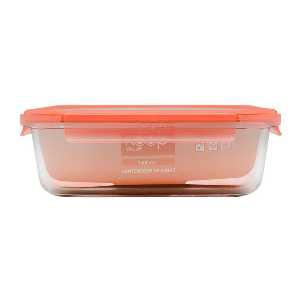 KEEP - Contenedor Hermético Rectangular Vidrio 1500 ml