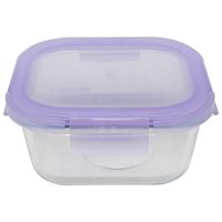 Contenedor Hermético Cuadrado Vidrio 500 ml