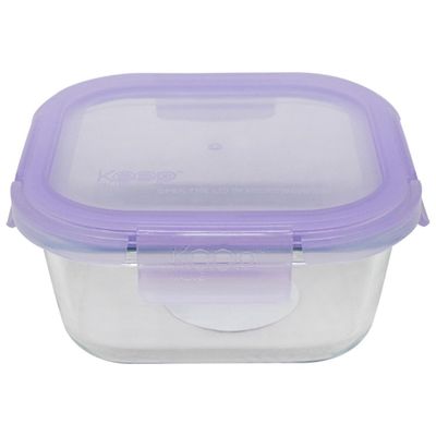 Imagen 2 del producto Contenedor Hermético Cuadrado Vidrio 500 ml