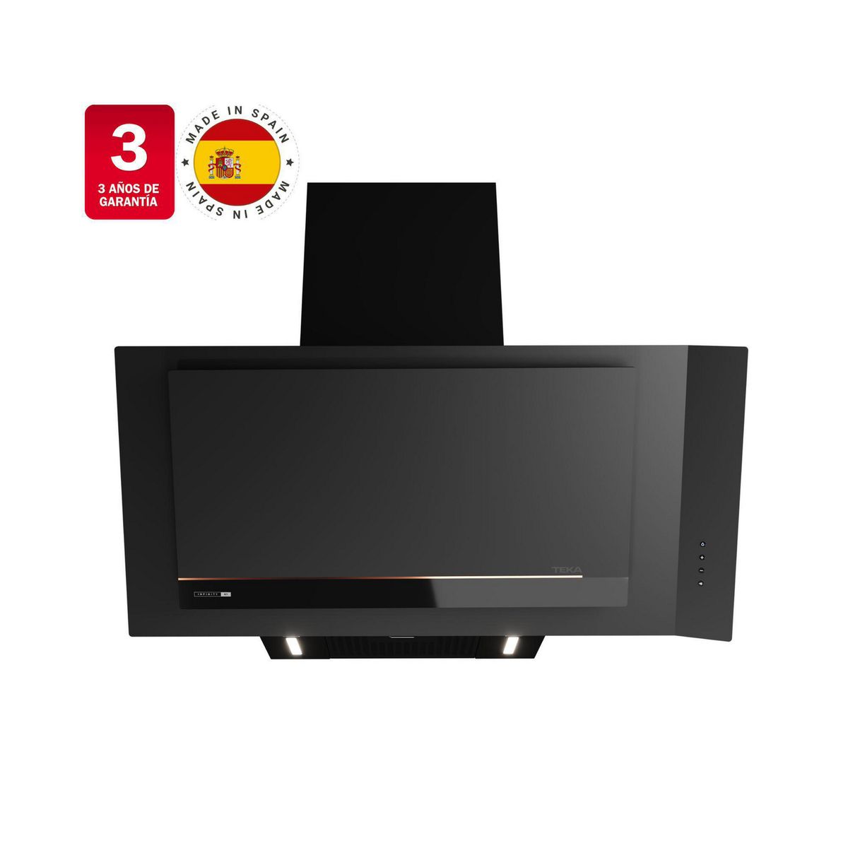 TEKA - Campana Vertical 90 cm Negro G1 INFINITY