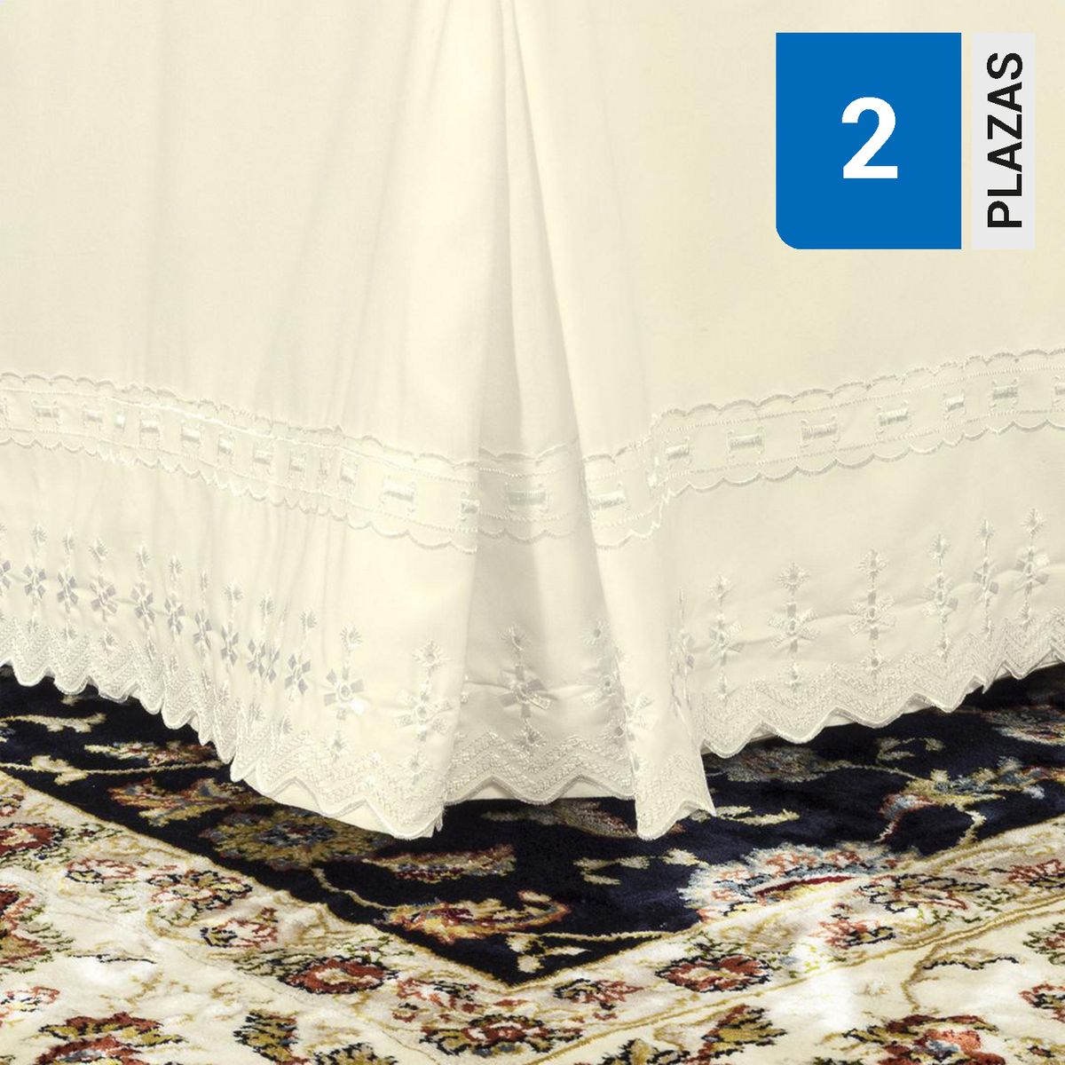 DORAL - Faldon Broderie Crudo